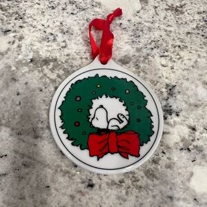 Vintage PEANUTS PORCELAIN ORNAMENT